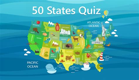 MAP Map Of The 50 States Quiz